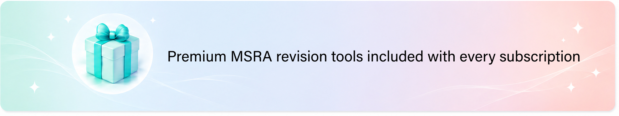 Premium MSRA revision revision tools included in every plan